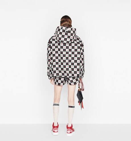 Dioramour Hooded Short Anorak Black, White and .